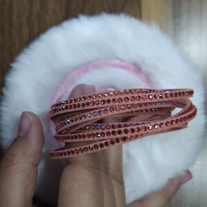 Touchstone Crystal Peach Wrap-Star Bracelet